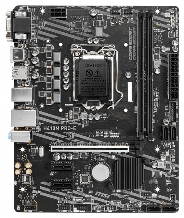 

Материнська плата MSI H410M Pro-E (s1200, Intel H410) mATX (6693110)