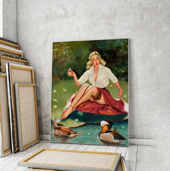 

Модульная картина Artel «Кокетка в чулочках Питера Дарро» 120x80 см