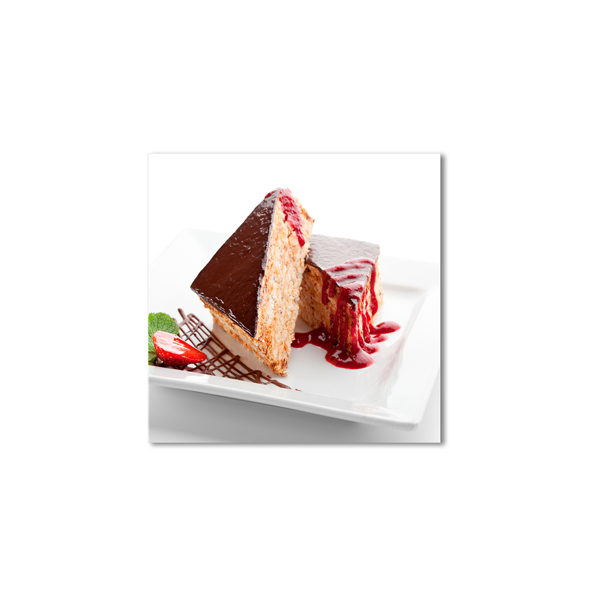 

Модульная картина Artel «Кусочки торта в клубничном джеме» 90x90 см