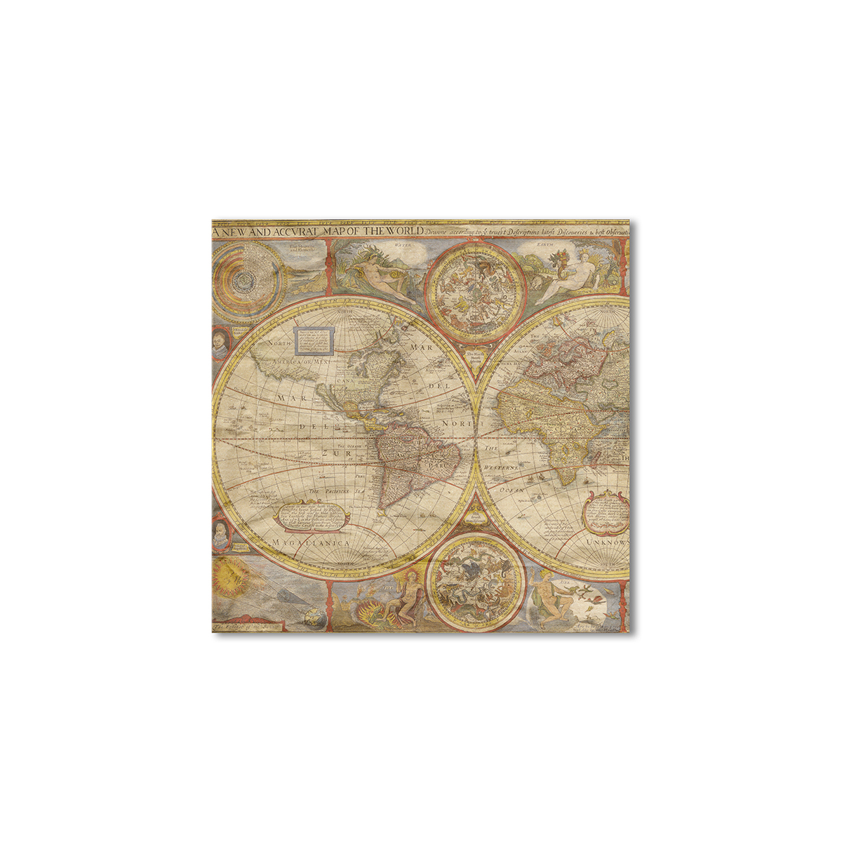 

Винтажная карта Artel «Декоративное искусство карты» 90x90 см