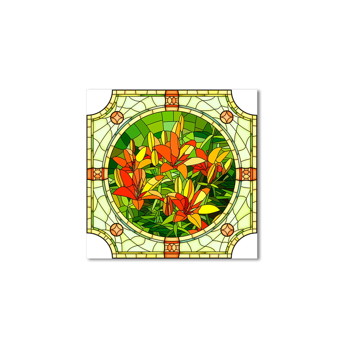 

Модульная картина Artel «Абстракция мозаики лилий» 120x120 см