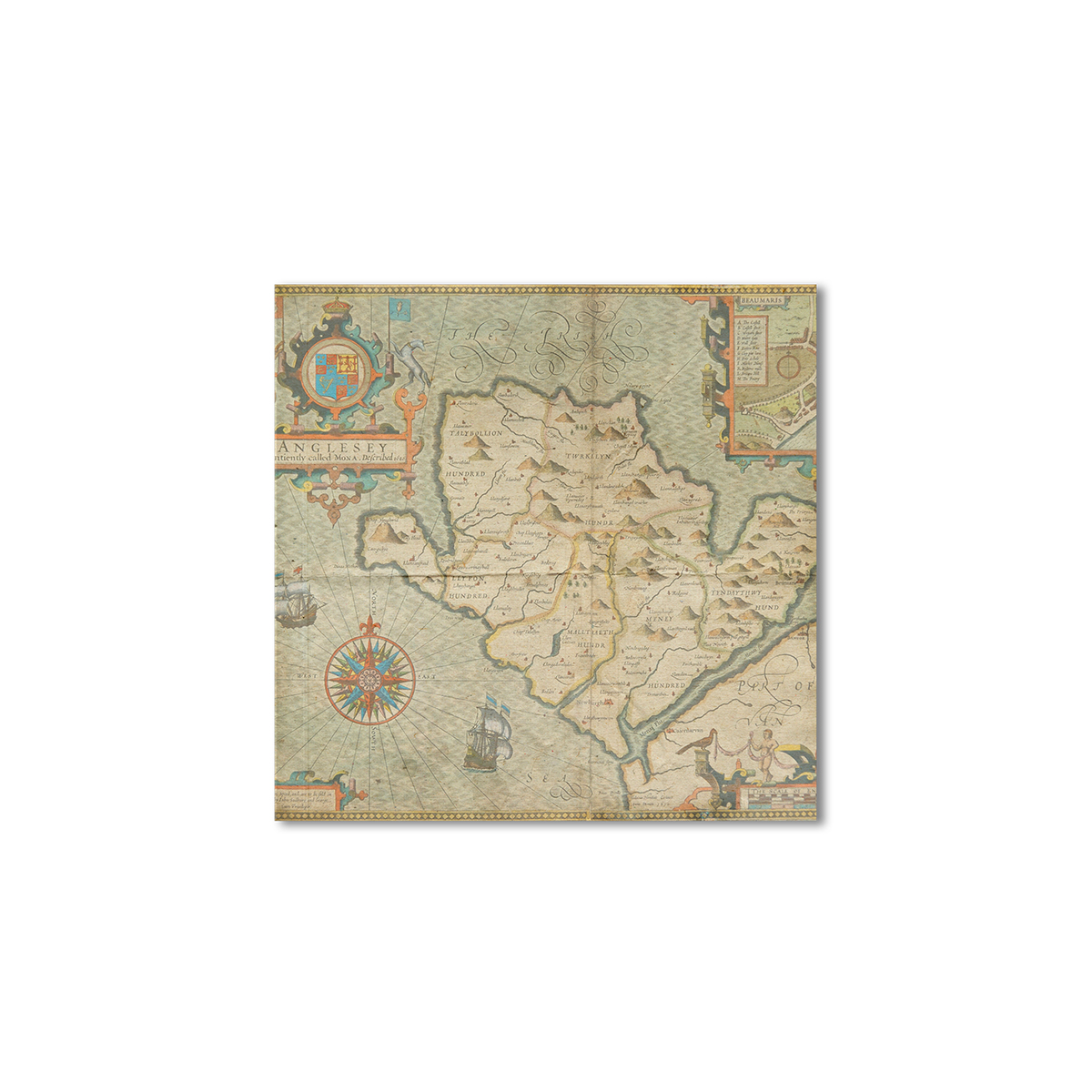 

Винтажная карта Artel «Бомарис в Уголси на картах» 120x120 см