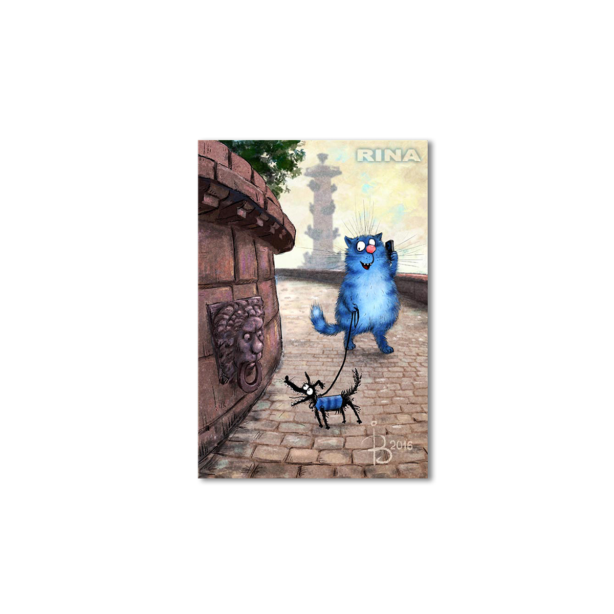

Модульная картина Artel «Прогулка Котик в Питере» 150x100 см