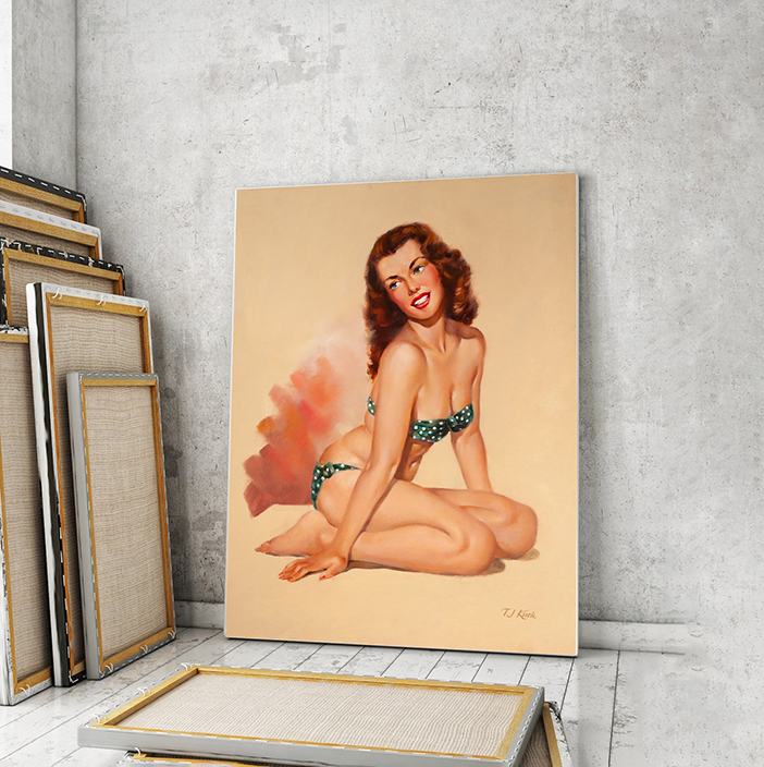 

Модульная картина Artel «Девушка в купальнике в горошек T.J. Kuck» 105x70 см