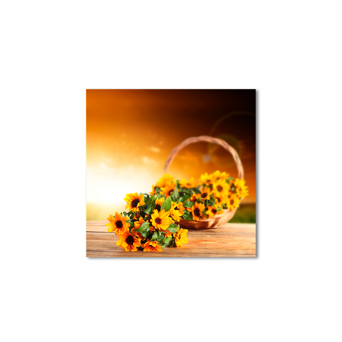 

Модульная картина Artel «Картина в оранжевых тонах - цветы» 90x90 см