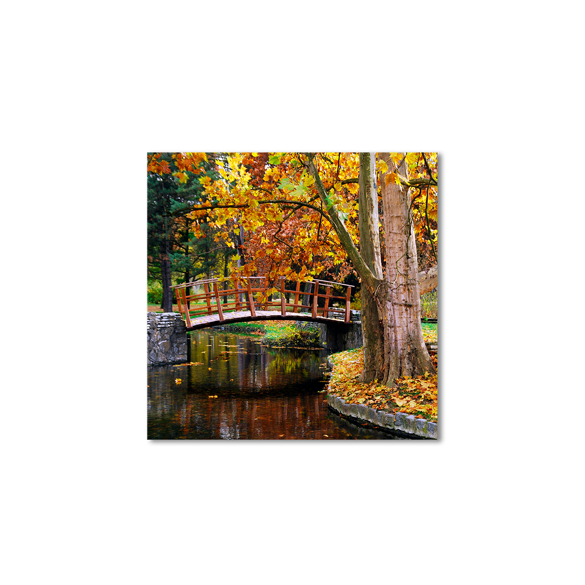 

Модульная картина Artel «Осень мостик в парке» 120x120 см