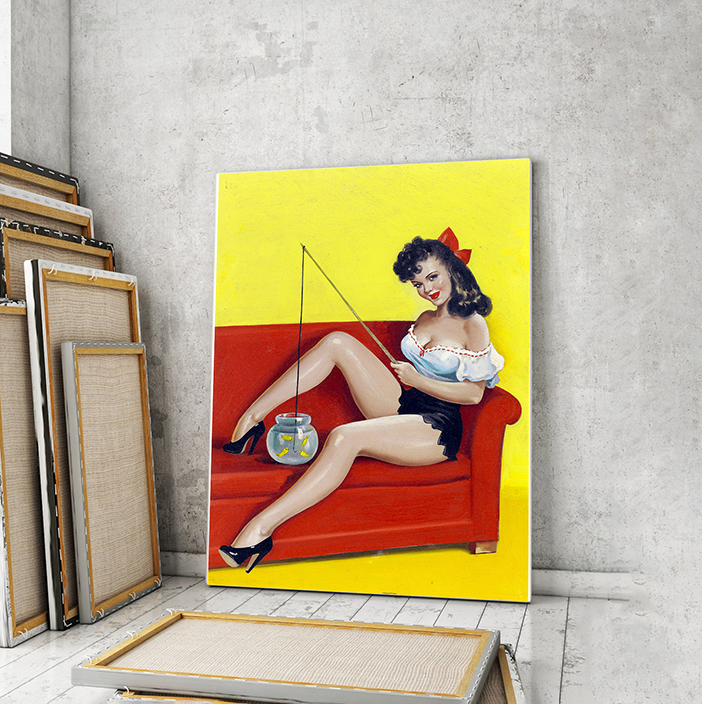 

Модульная картина Artel «Забавная рыбалка. Питер Дрибен» 75x50 см