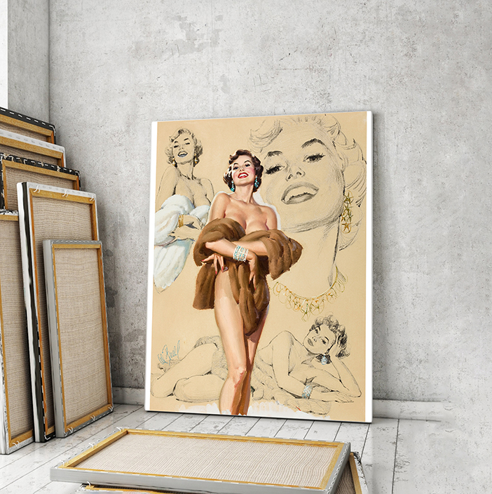 

Модульная картина Artel «Сексуальная в меховой накидке» 120x80 см