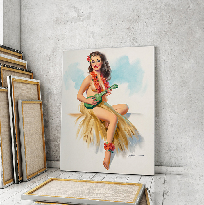 

Модульная картина Artel «Девушка на Гавайях. Дональд Раст» 90x60 см