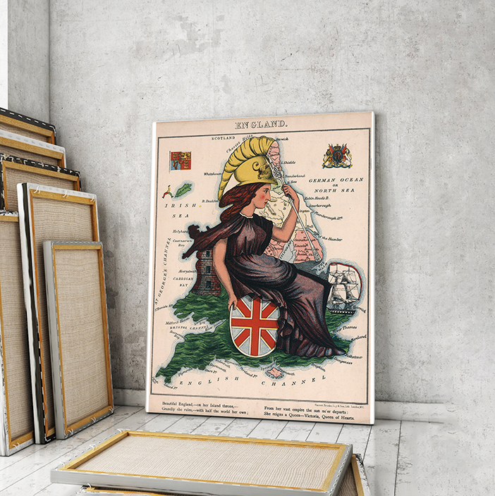 

Винтажная карта Artel «Карикатура на Европу» 90x60 см