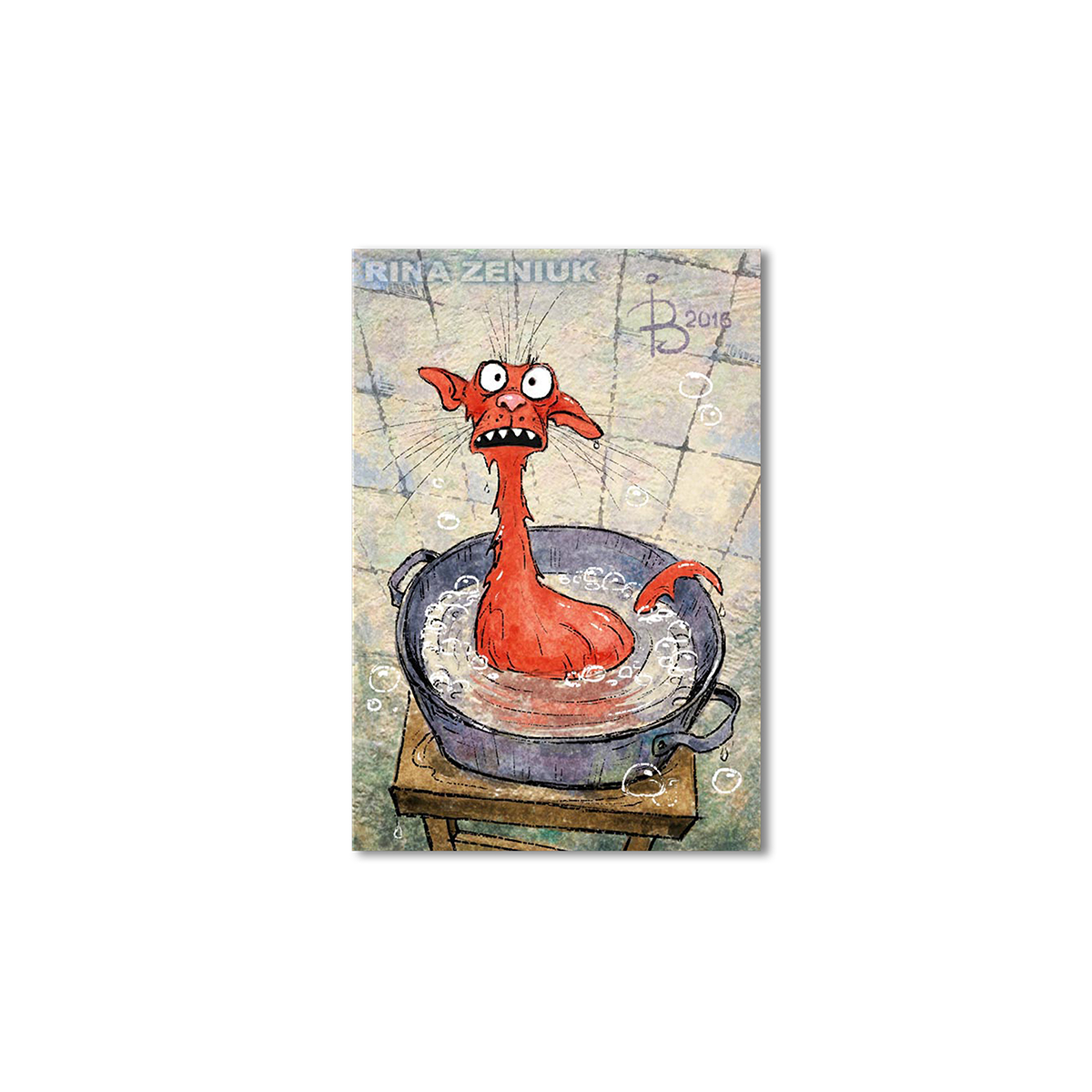 

Модульная картина Artel «Купание в тазике красного кота» 105x70 см