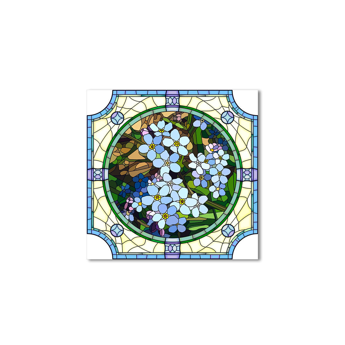

Модульная картина Artel «Абстракция незабудки» 80x80 см