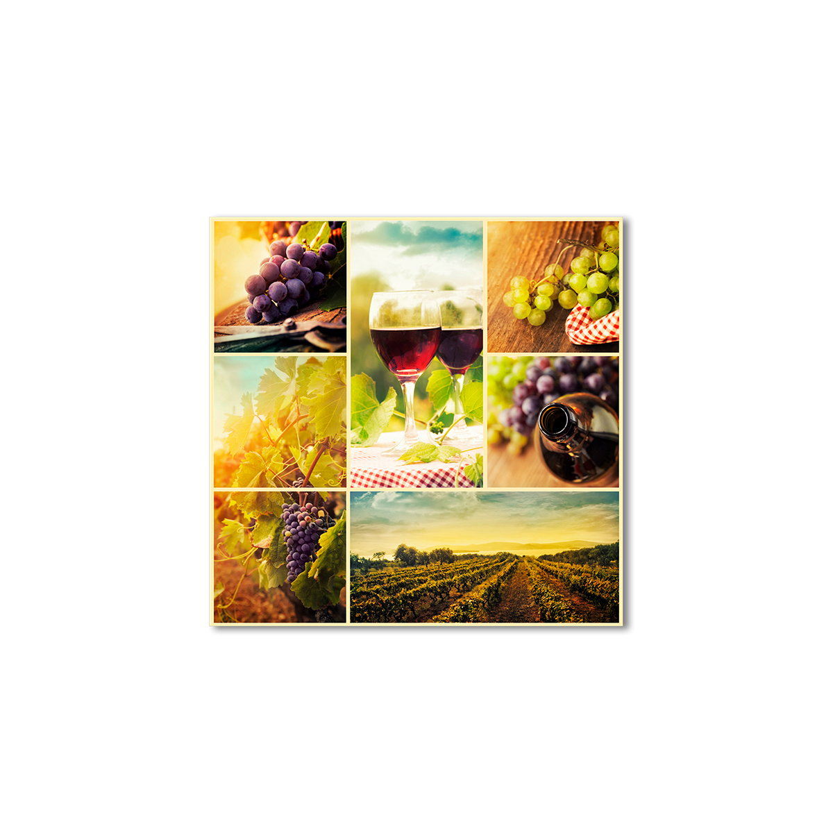

Модульная картина Artel «Виноградные лозы и вино» 80x80 см