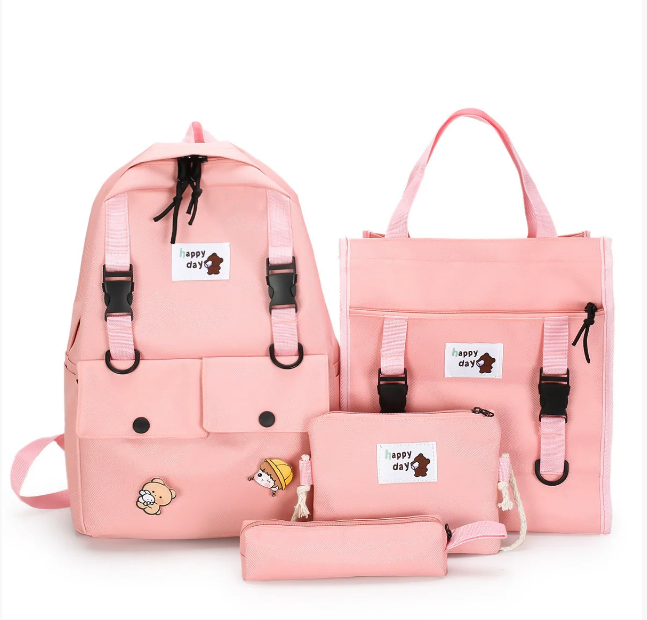 

Рюкзак женский сумки пенал Комплект Sugebag Розовый (164G)