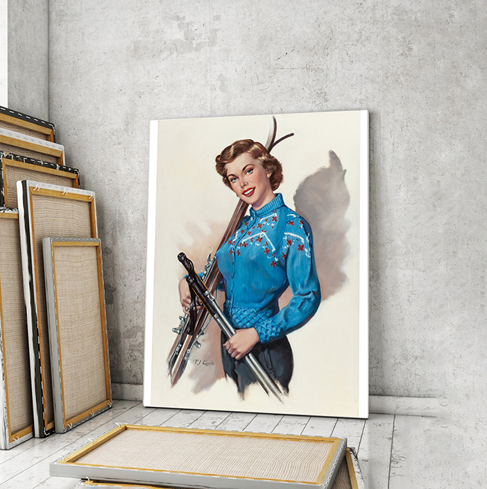 

Модульная картина Artel «Девушка лыжница. T.J. Kuck» 75x50 см