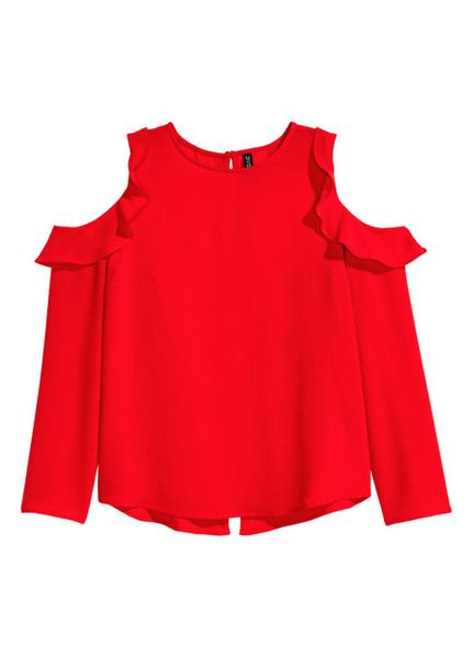 

Блуза H&M 38 Красная (1084-341)