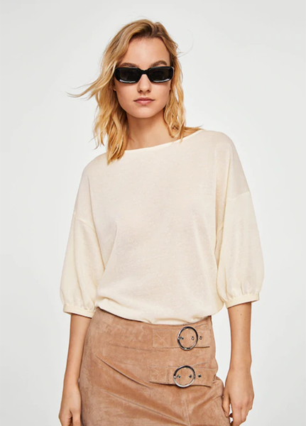 

Блуза MANGO M/L Бежевая (1089-863)