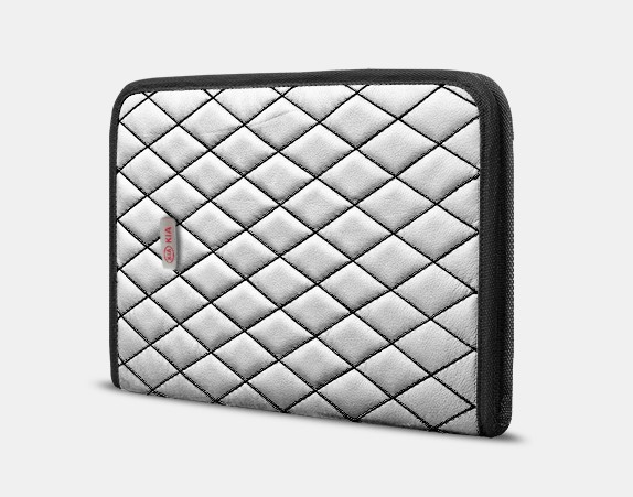

Органайзер для документов А4 от Kia Carbag Белый с черной строчкой черной окантовкой