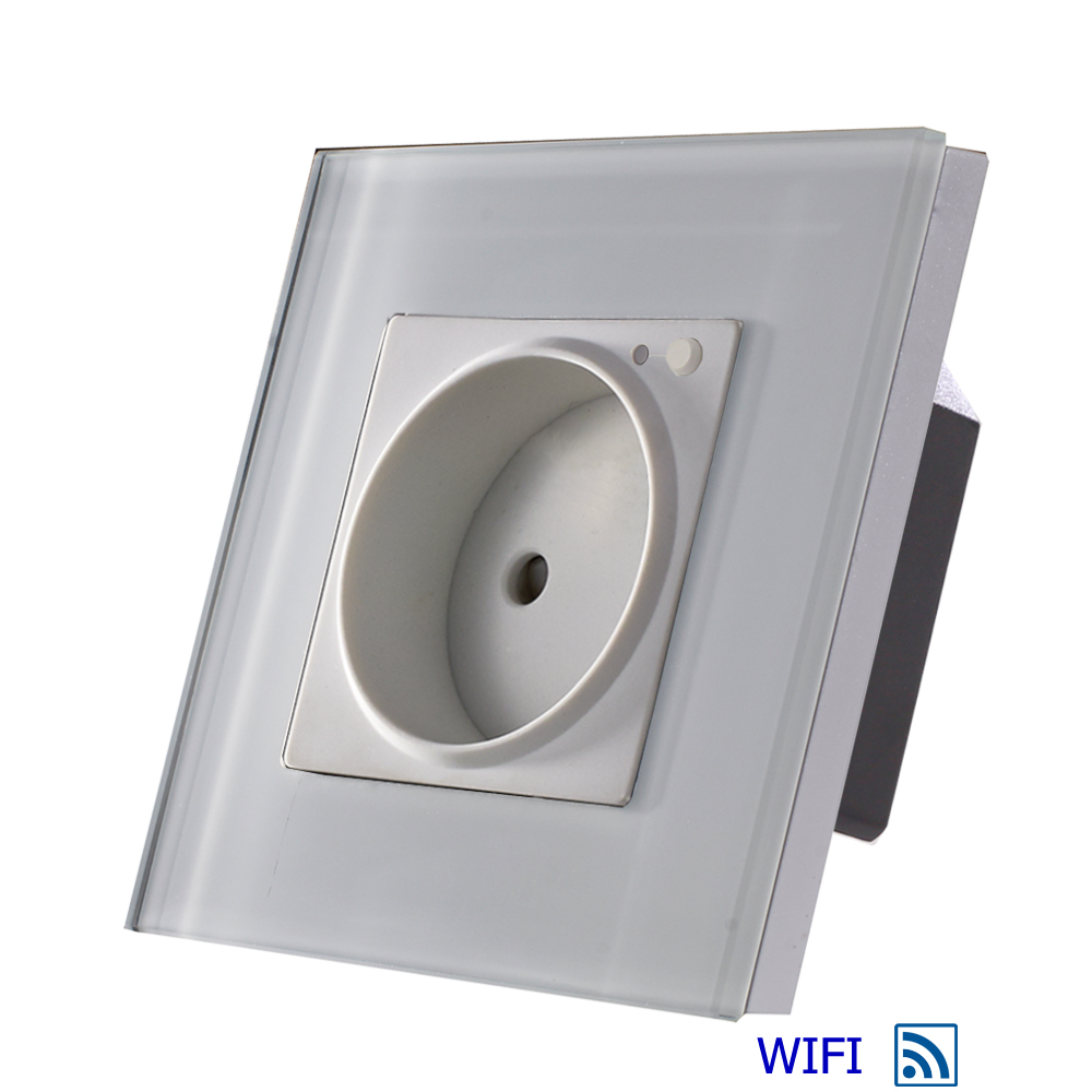 

Розетка WiFi настенная - голосовое управление Google IFTTT, Alexa Smart-Home