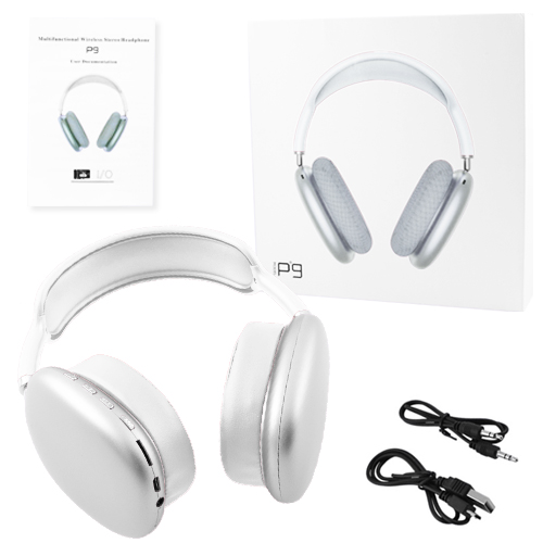 

Беспроводные наушники Wireless Max P9 накладные белые 8169