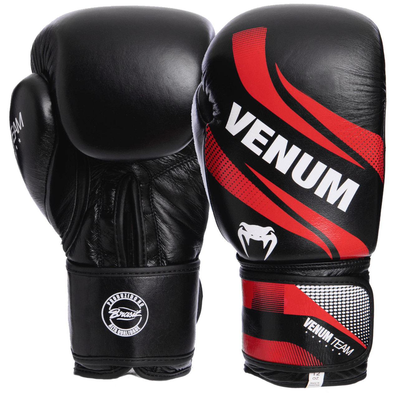 

Перчатки для бокса и единоборств кожаные Venum COMMANDO Heroe VL-2040 Black-Red-White 10 унций