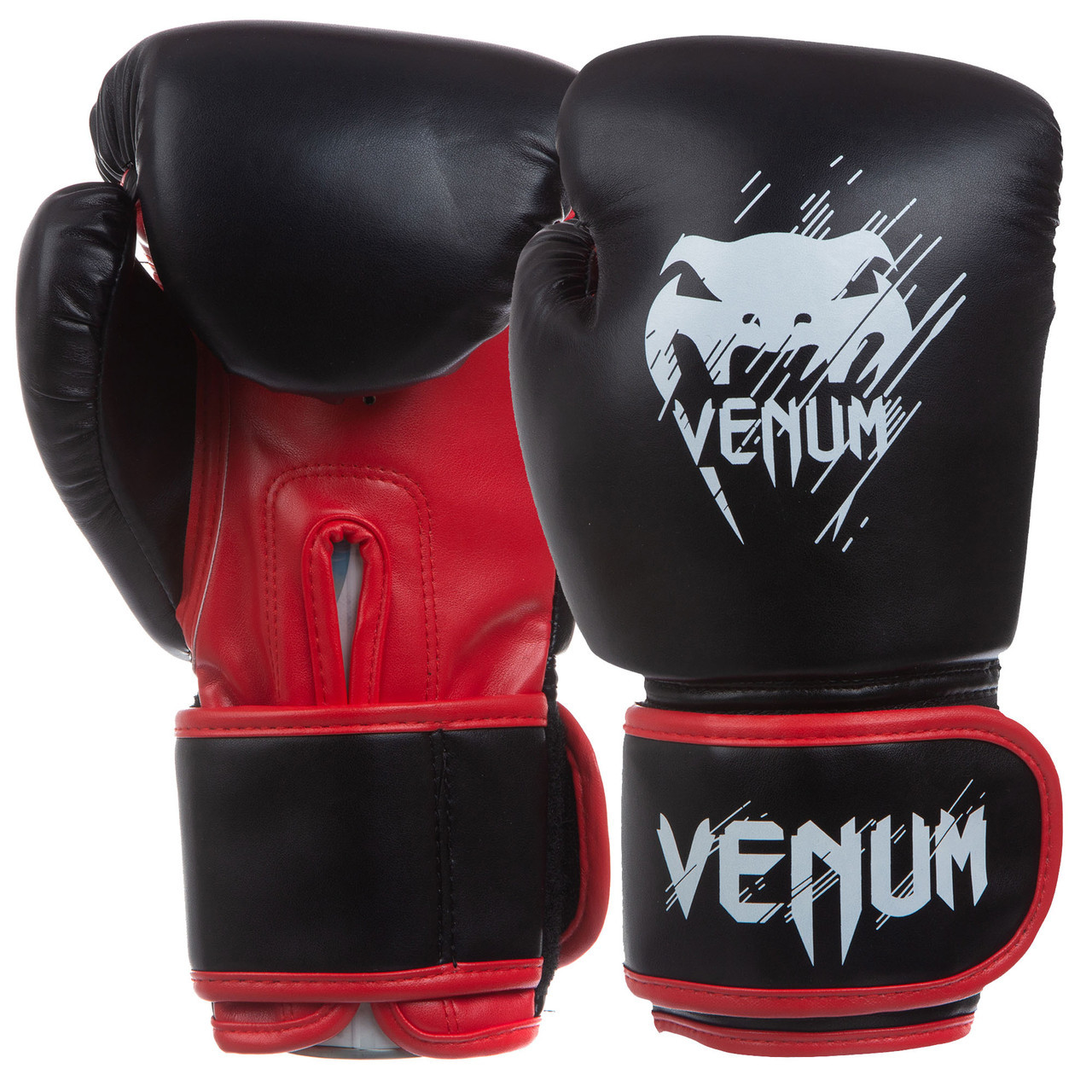 

Перчатки для бокса и единоборств VENUM Heroe PU 0869 Black-Red-White 10 унций