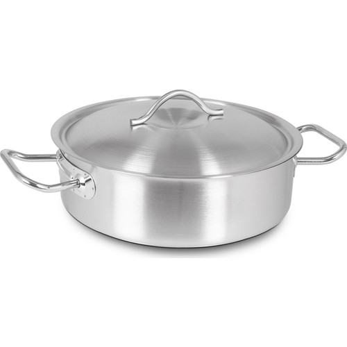 

Кастрюля DIZDAR низкая с крышкой 9.5 л 30x15 см
