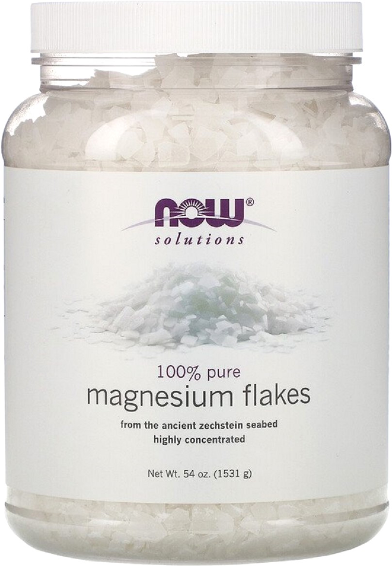 

Магниевые хлопья, 100 % чистоты, Magnesium Flakes, Solutions, Now Foods 1531 г (3,37 фунта) (733739077387)