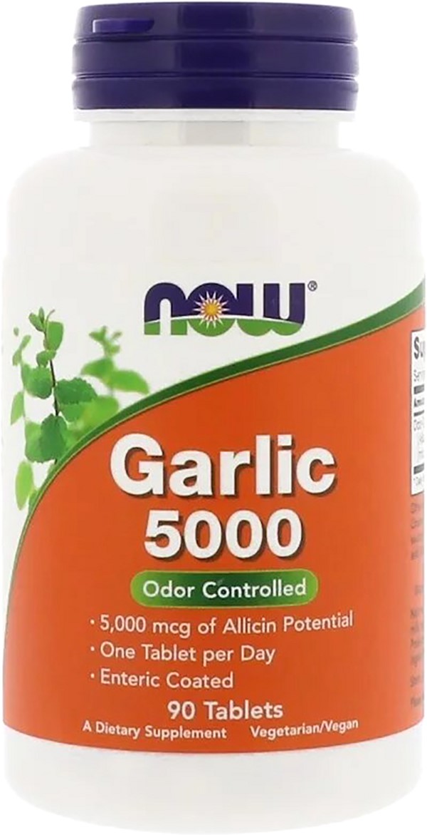 

Экстракт Чеснока 5000мг, Now Foods Garlic 5000, 90 таблеток (733739018144)