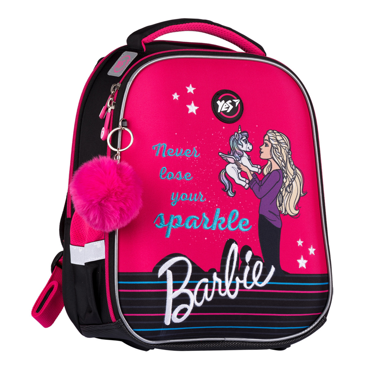 

Рюкзак школьный каркасный Yes H-100 Barbie (558785)