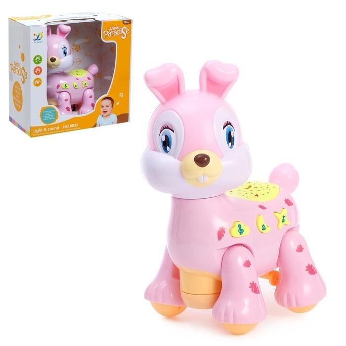 

Музыкальная игрушка 8832 Зайчик Розовый