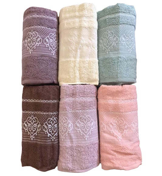 

Набор махровых полотенец Gulcan Cotton Petra 50*90 6 шт (ts-02684)