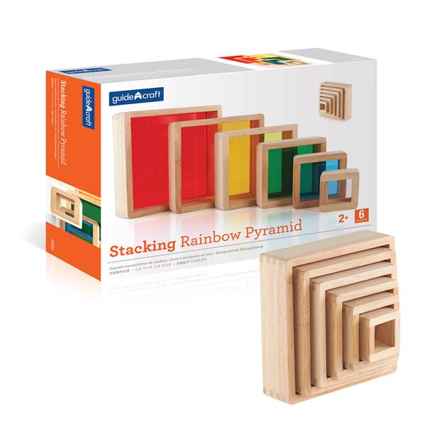 

Игровой набор блоков Guidecraft Block Play Цветная деревянная пирамидка