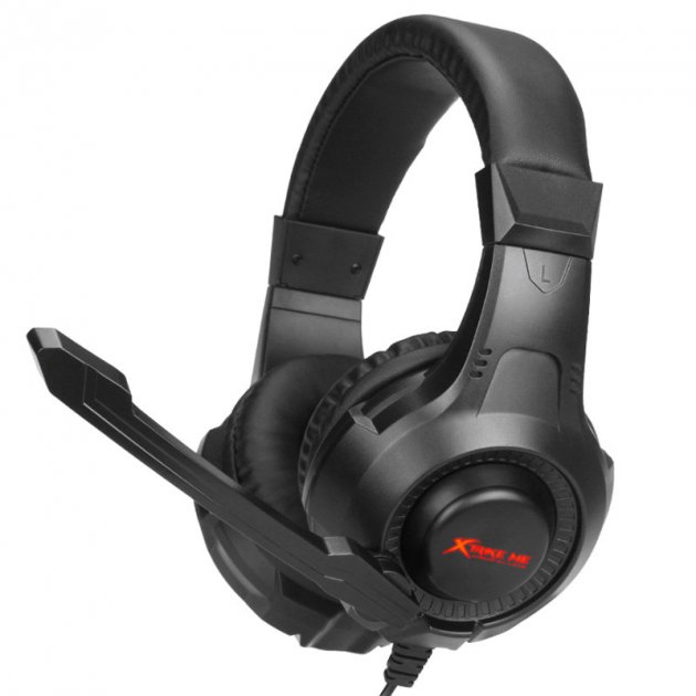 

Игровые наушники XTRIKE ME HP-311 с микрофоном и RGB подсветкой проводные Black - Red (HP-311)