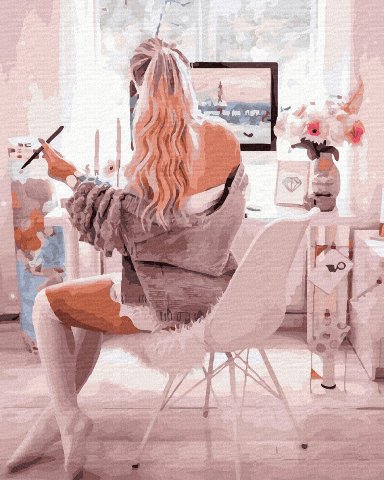 

Картина по номерам. Rainbow Art "Творческое настроение" GX40796-RA