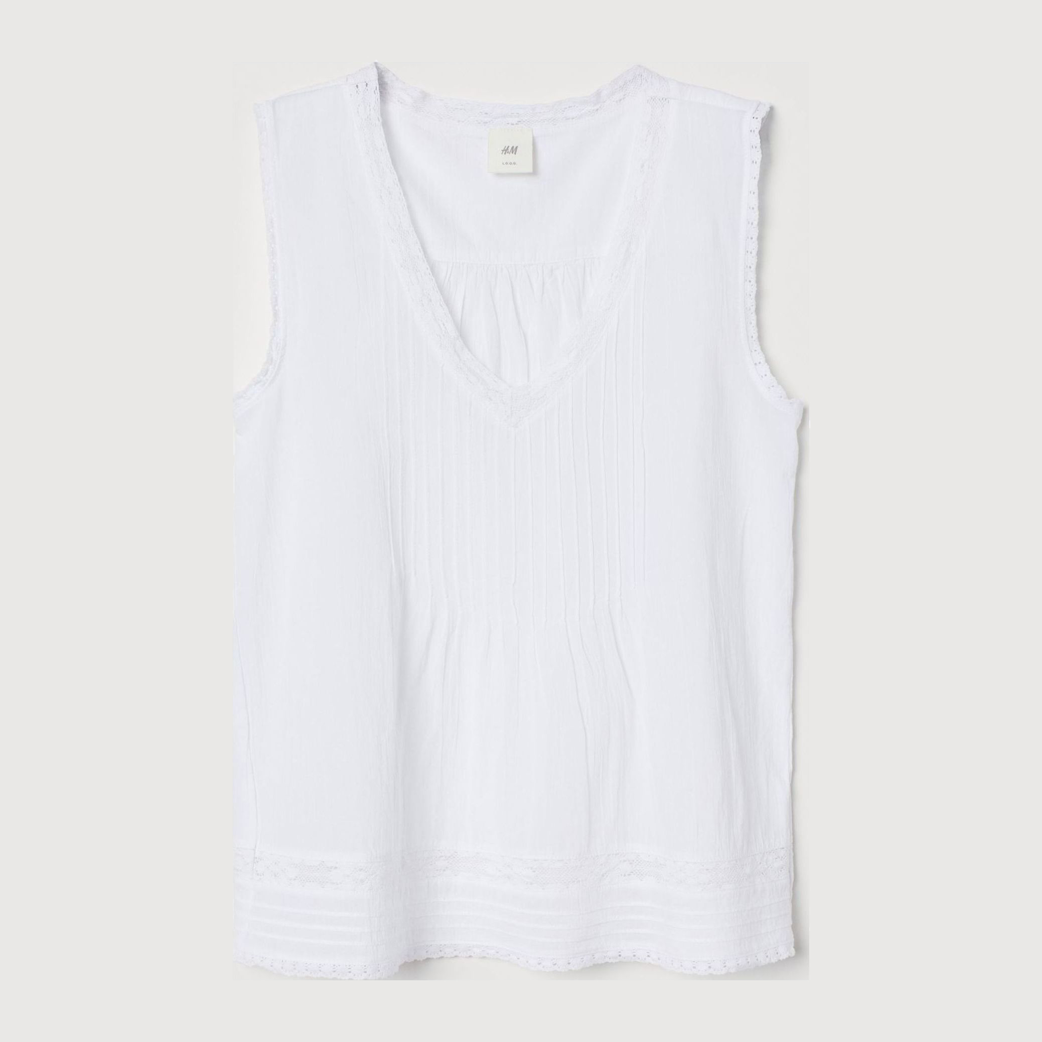 

Майка H&M 1006-6911629  Белая, Майка H&M 1006-6911629 38 Белая