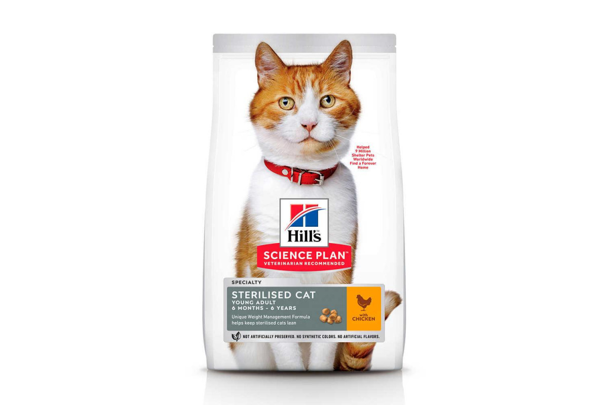 

Сухой корм Hill's Science Plan Young Adult Sterilised Cat Chicken 3 кг