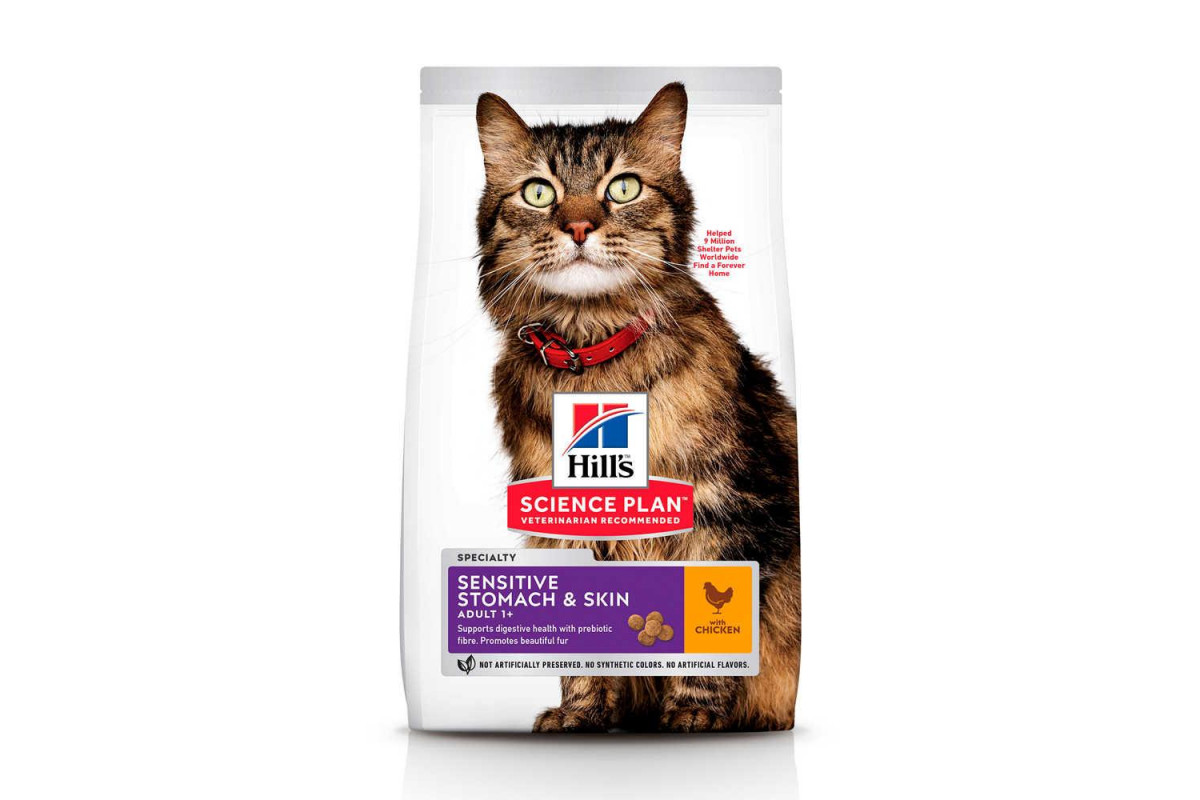 

Сухой корм Hill's Science Plan Adult Sensitive Stomach Skin Cat Chicken 1.5 кг