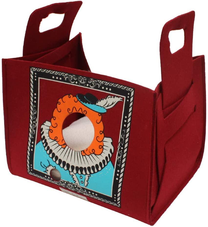 

Лежанка-сумка для котов Croci Popcat King Bordeaux 35x25x30 см бордовый