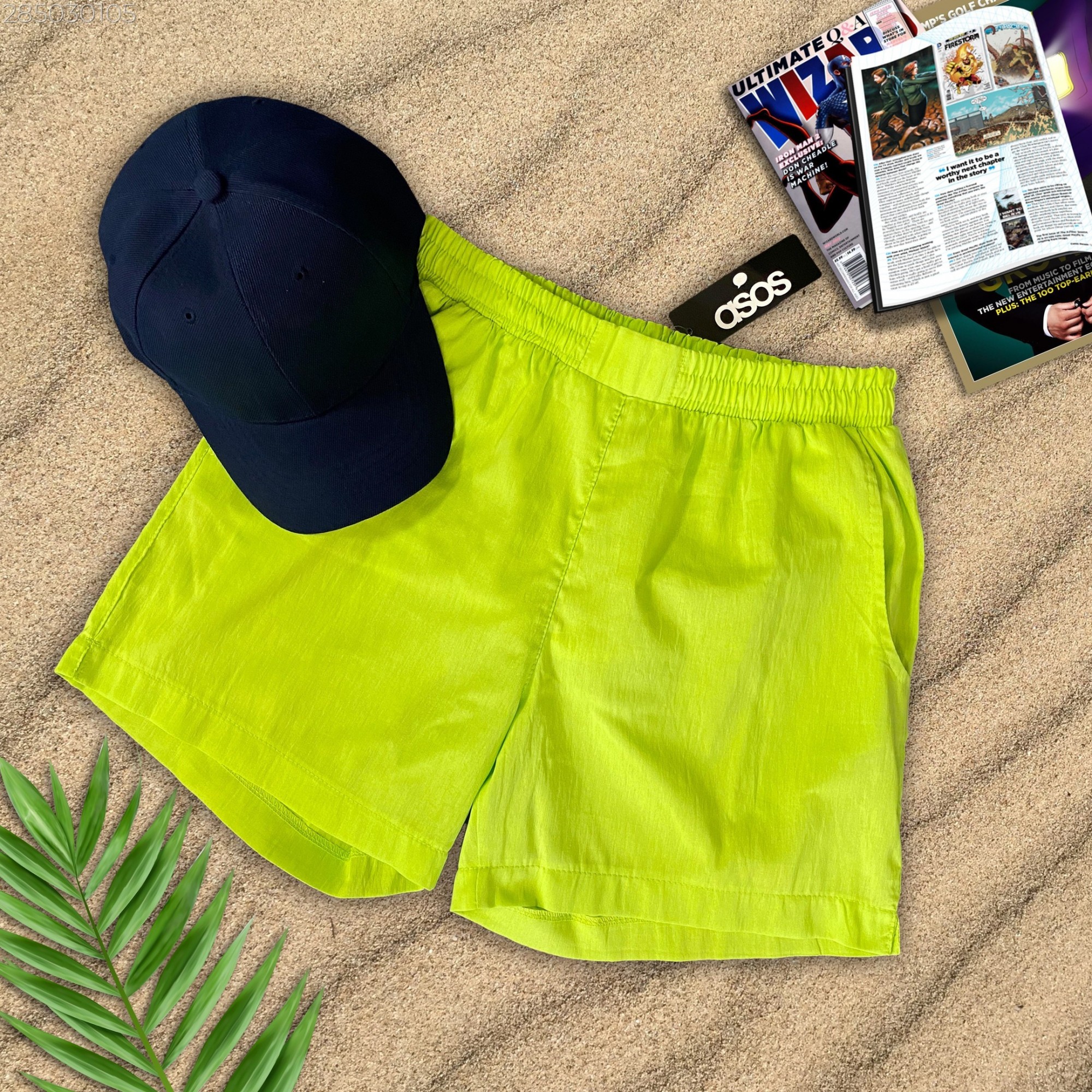 

Пляжные шорты ASOS салатовые, Пляжные шорты ASOS салатовые XL