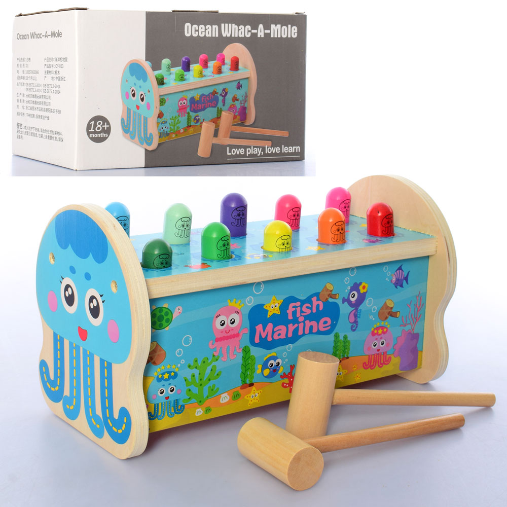 

Деревянная игрушка Стучалка Bambi MD 2813