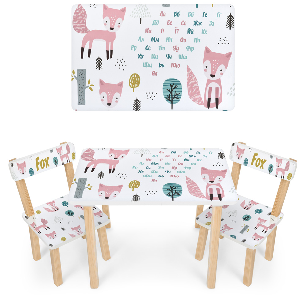 

Cтолик Bambi 501-119(UA) Лисички 2 стільчика