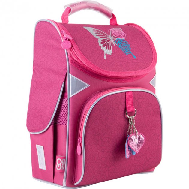 

Рюкзак GoPack Education каркасний 5001-1 Butterfly and roses