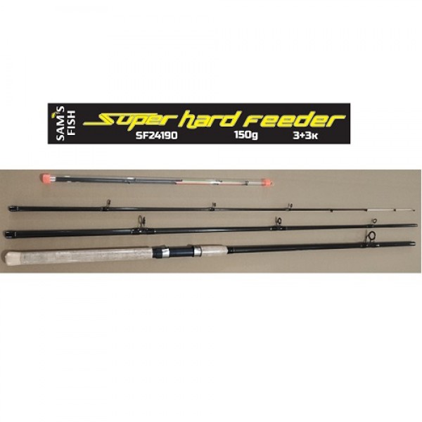 

Спінінг штекерний фідер Sams Fish Super hard 3.9м 150г 3+3к SF24190-3.9