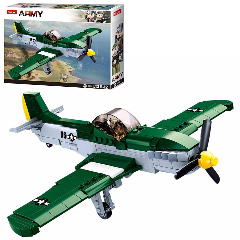 

Конструктор SLUBAN M38-B0857 военный самолет, фигурка, 323 детали