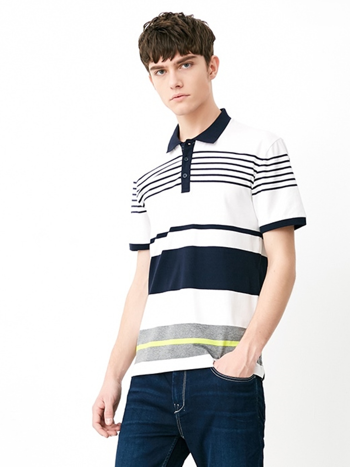 

Поло в контрастную полоску Jack & Jones 217206504  Мультиколор, Поло в контрастную полоску Jack & Jones 217206504 S Мультиколор