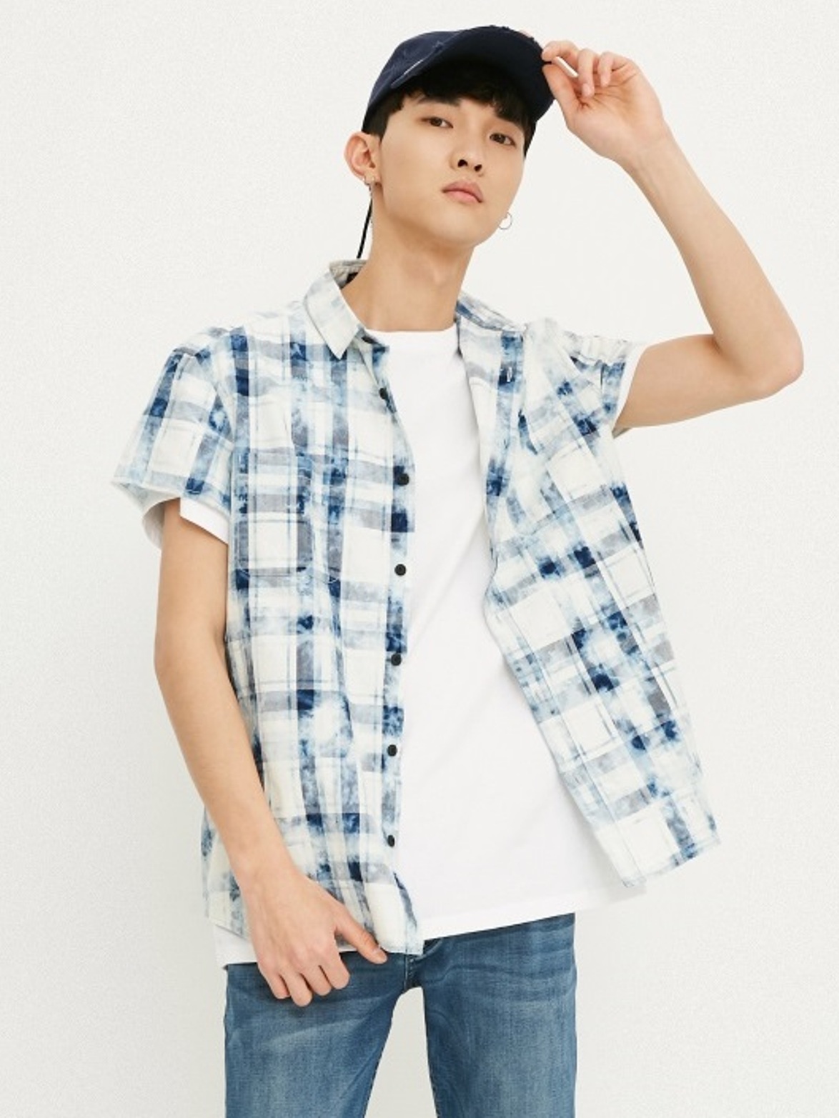 

Рубашка в клетку Jack & Jones 218204501  Голубой, Рубашка в клетку Jack & Jones 218204501 XL Голубой