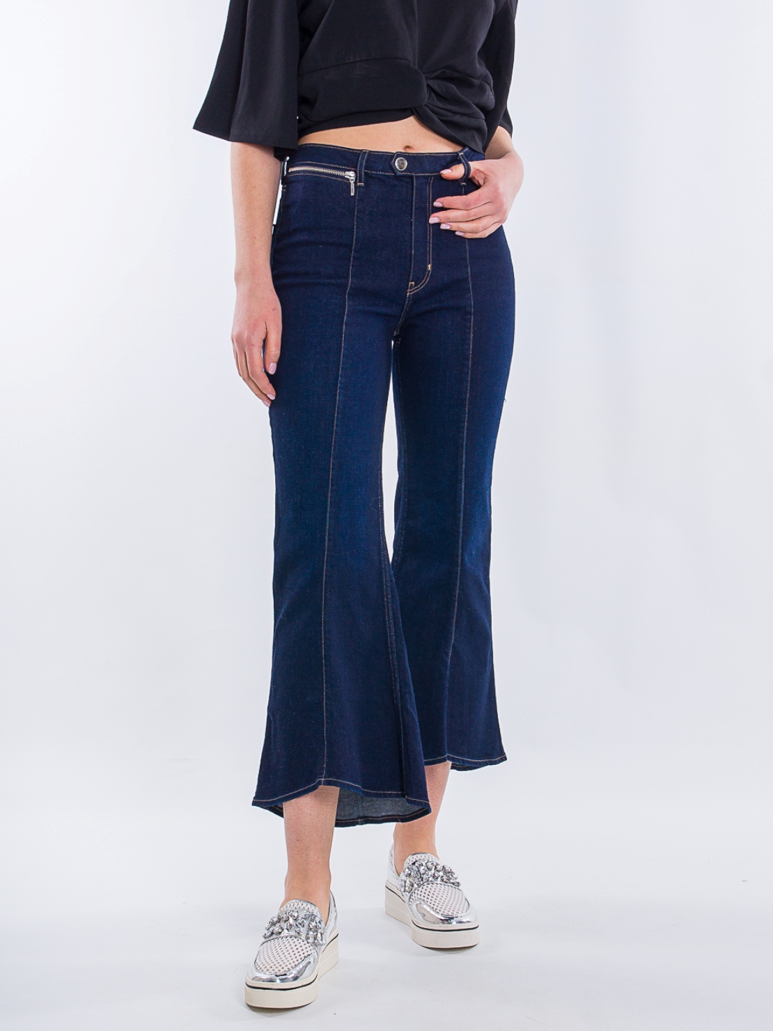 

Джинсы асимметричные H&M 0668530  Синий, Джинсы асимметричные H&M 0668530 S Синий