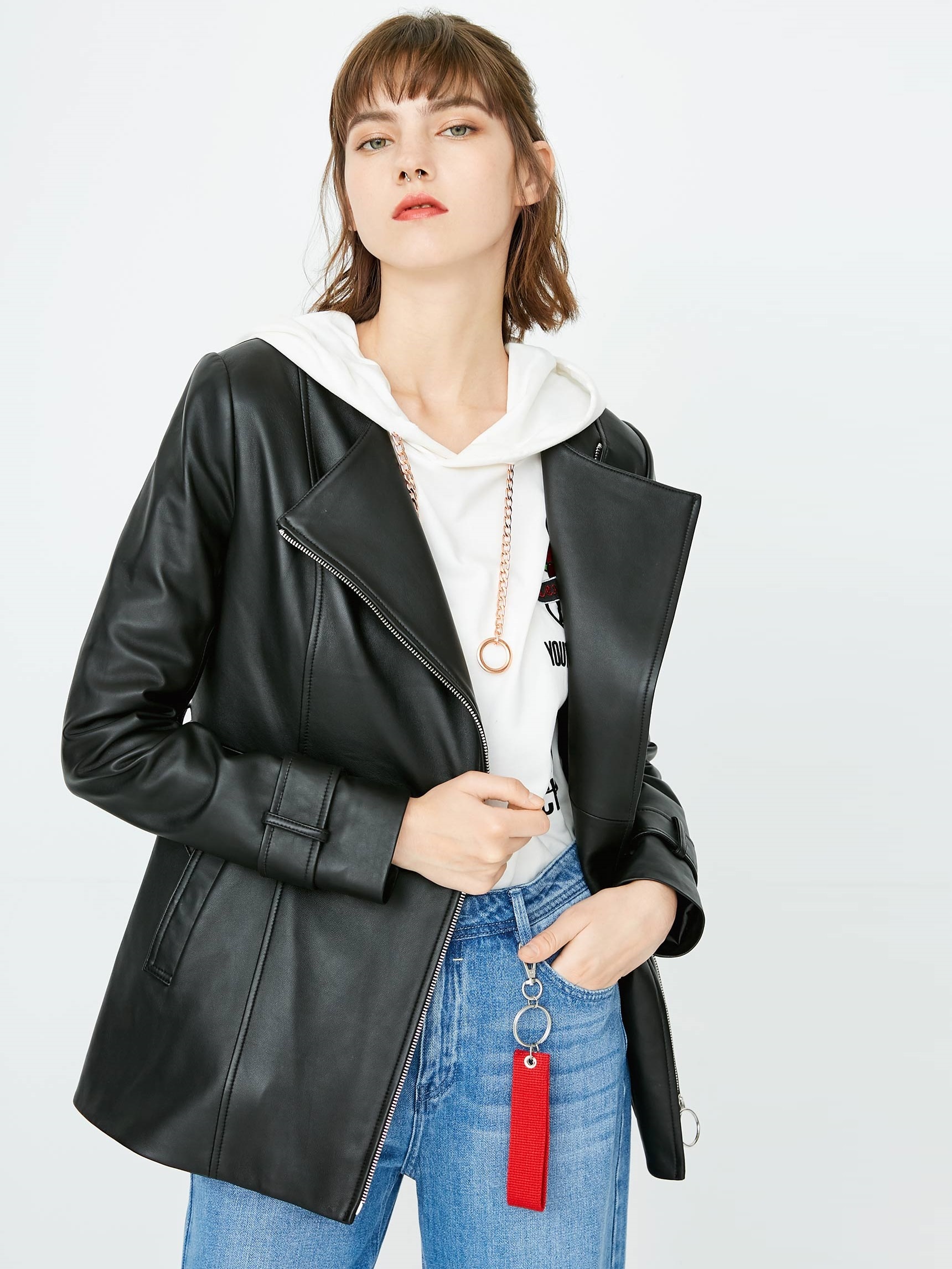 

Куртка кожаная Only 117310524 XS Черный