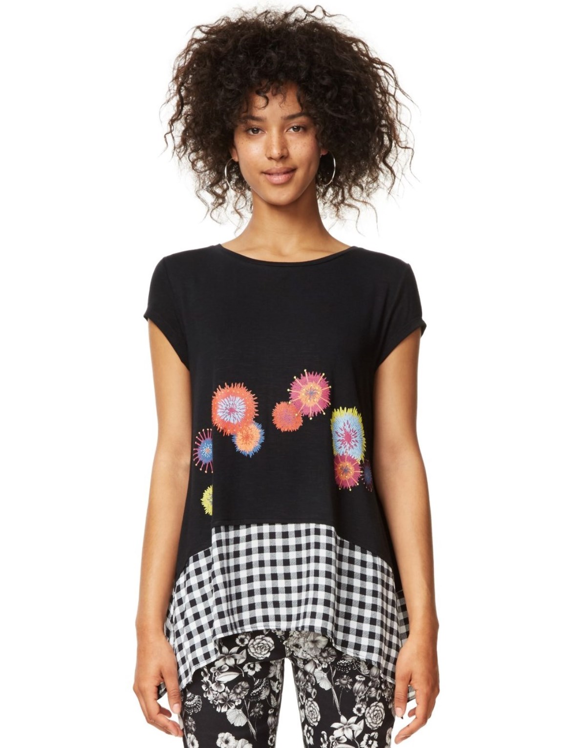 

Футболка Desigual 17WWTKWE  Черный, Футболка Desigual 17WWTKWE M Черный